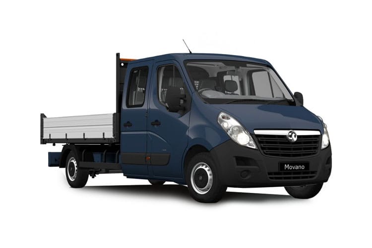 VAUXHALL MOVANO 3500 DRW L4 DIESEL RWD 2.3 Turbo D 130ps H1 Crew Cab Dropside